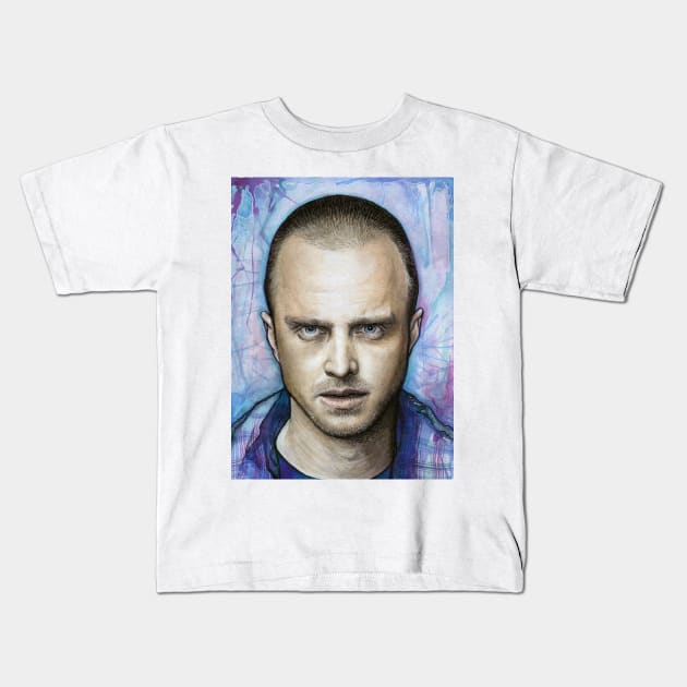 Jesse Pinkman Kids T-Shirt by Olechka